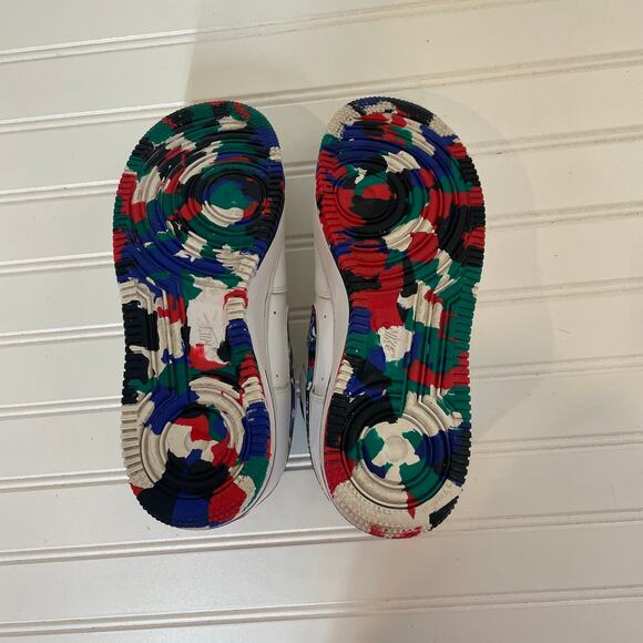 Nike Air Force 1 Melted Crayon Slip-resistant Lightweight Lace Up Boys Size 7 - Picture 5 of 8